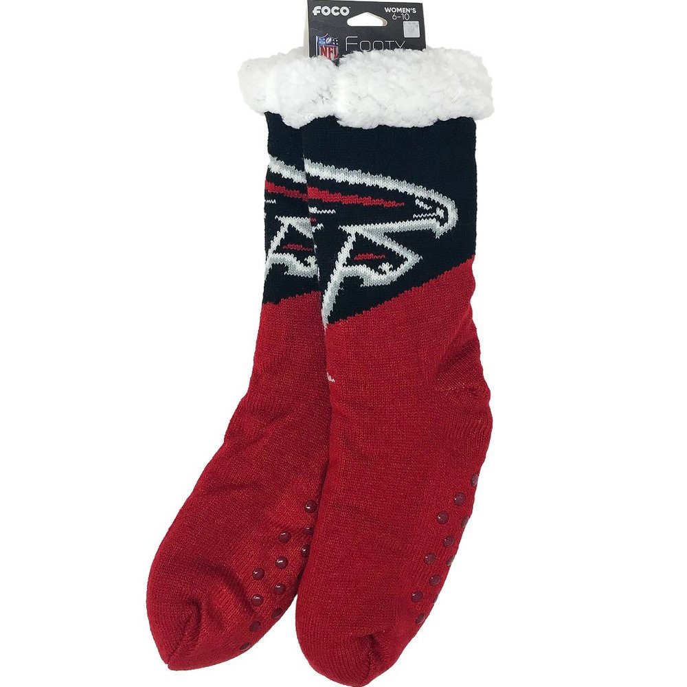 NFL Footy Slippers - Atlanta Falcons (Women's 6-10)